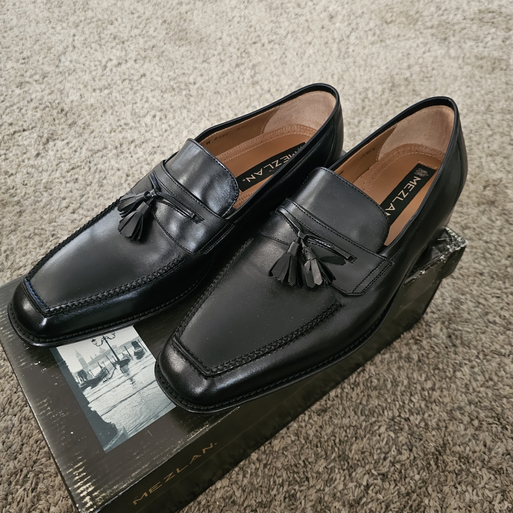 Mezlan Classic Black Leather Footwear